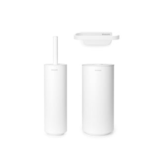 Load image into Gallery viewer, Brabantia mindset toiletaccessoires, set van 3 mineral fresh white