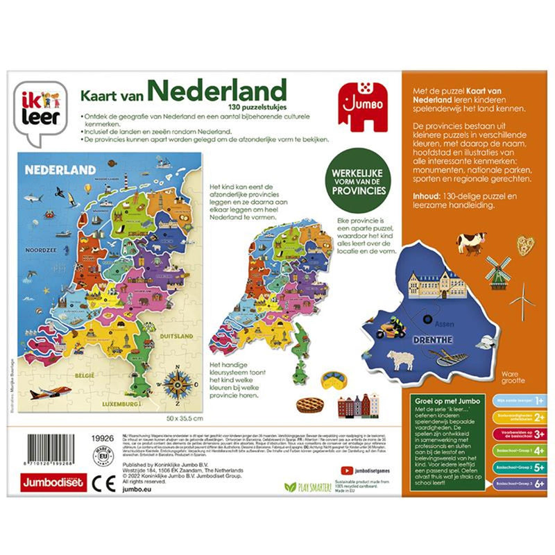 Load image into Gallery viewer, Jumbo ik leer kaart van nederland