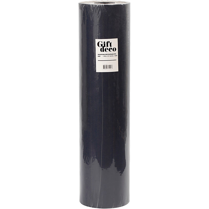 Cargue la imagen en el visor de la galería, Https: www.cchobby.nl cadeaupapier-b-50-cm-60-gr-zwart-100-m-1-rol