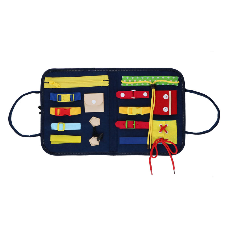 Load image into Gallery viewer, Eddy toys montessori activiteitenboek - kleding leren openen en sluiten - motoriek oefenen