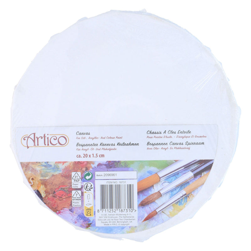 Load image into Gallery viewer, Canvas rond, 20cm