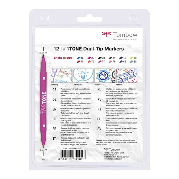 Load image into Gallery viewer, Tombow • twintone set van 12 bright colors