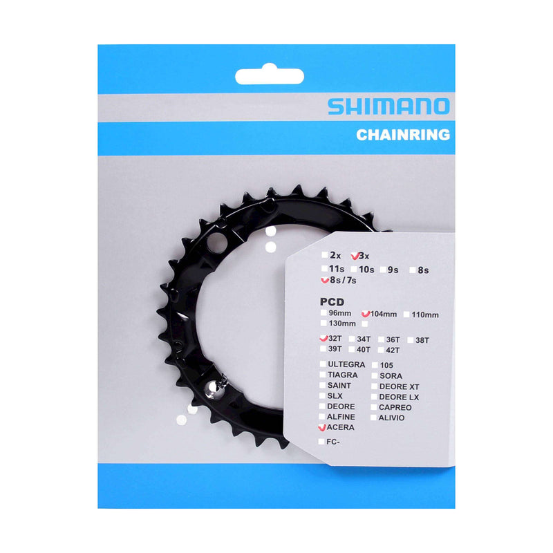 Load image into Gallery viewer, Shimano kettingblad Acera 104mm FCM361 zwart 32T