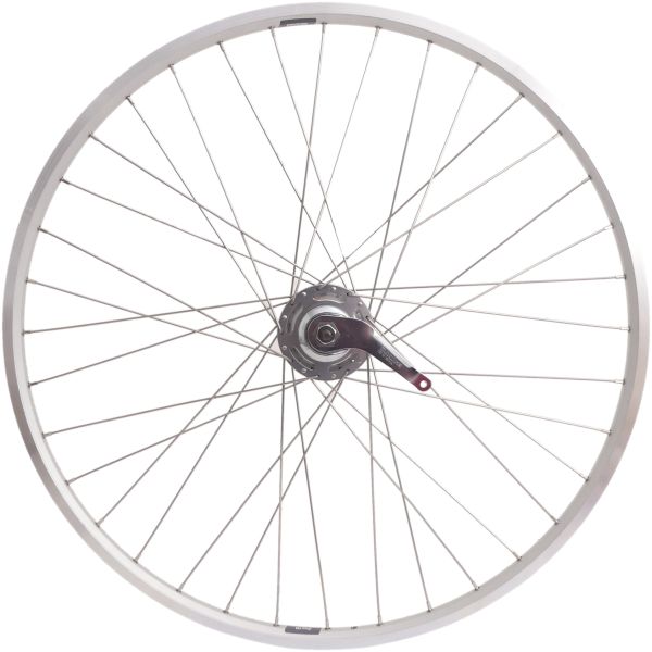 Load image into Gallery viewer, Shimano achterwiel 28 622 x 19c ryde zac19 velg met nexus 7 remnaaf - zilver