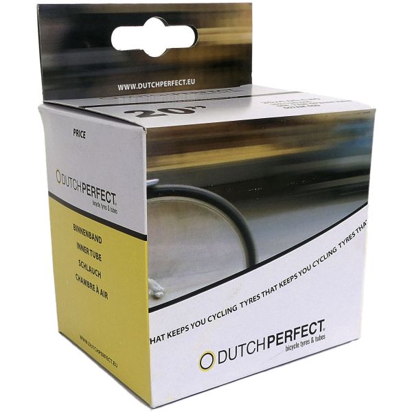 Load image into Gallery viewer, Urbanproof binnenband dutch perfect fatbike 20 x 4.00 40-540 mm av gebogen 45° - zwart