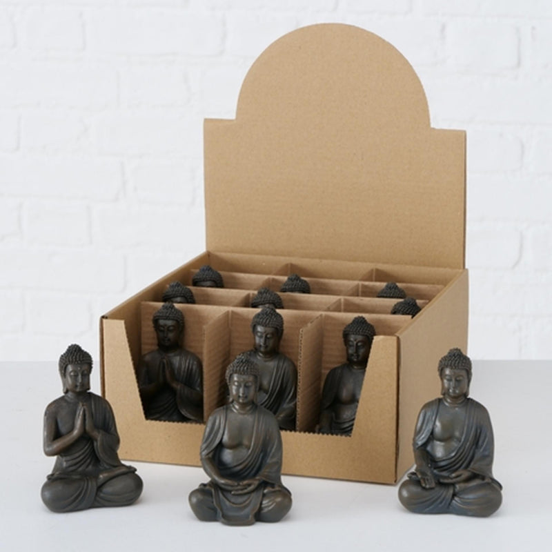 Laden Sie das Bild in Galerie -Viewer, Boltze home boeddhabeeldje h10cm kunsthars