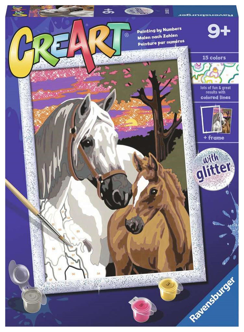 Load image into Gallery viewer, Ravensburger creart sunset horses