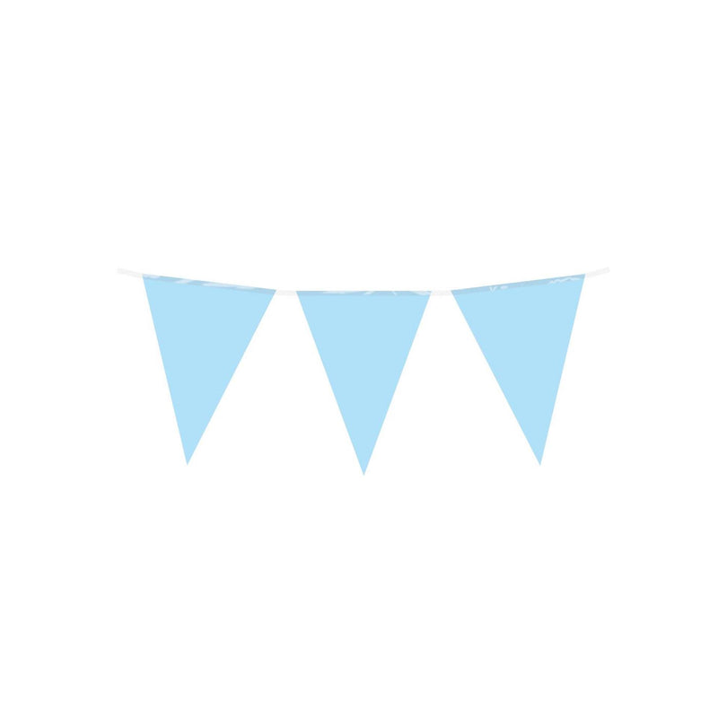 Afbeelding laden in galerijviewer, Paperdreams party vlag - baby blauw 10 meter pe polyetheen