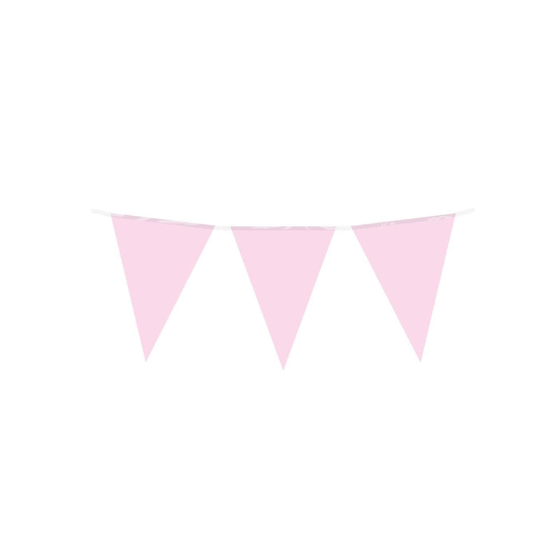 Afbeelding laden in galerijviewer, Paperdreams party vlag - baby roze 10 meter pe polyetheen