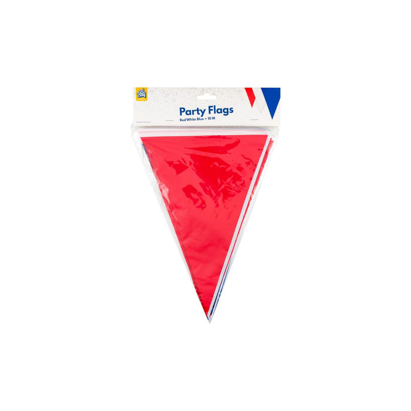 Laden Sie das Bild in Galerie -Viewer, Paperdreams party vlag - rood wit blauw 10 meter pe polyetheen