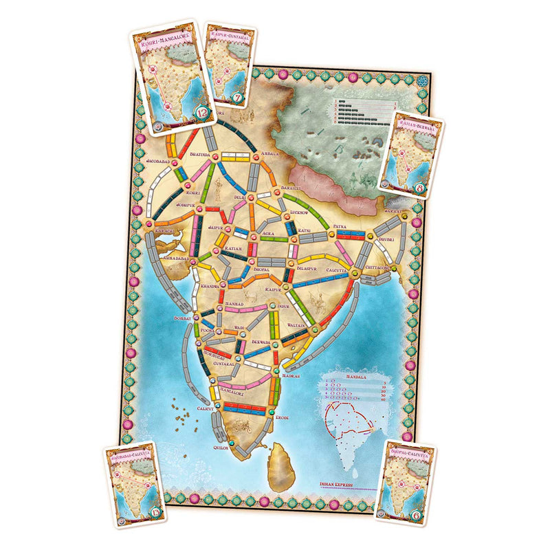 Afbeelding laden in galerijviewer, Asmodee ticket to ride india bordspel