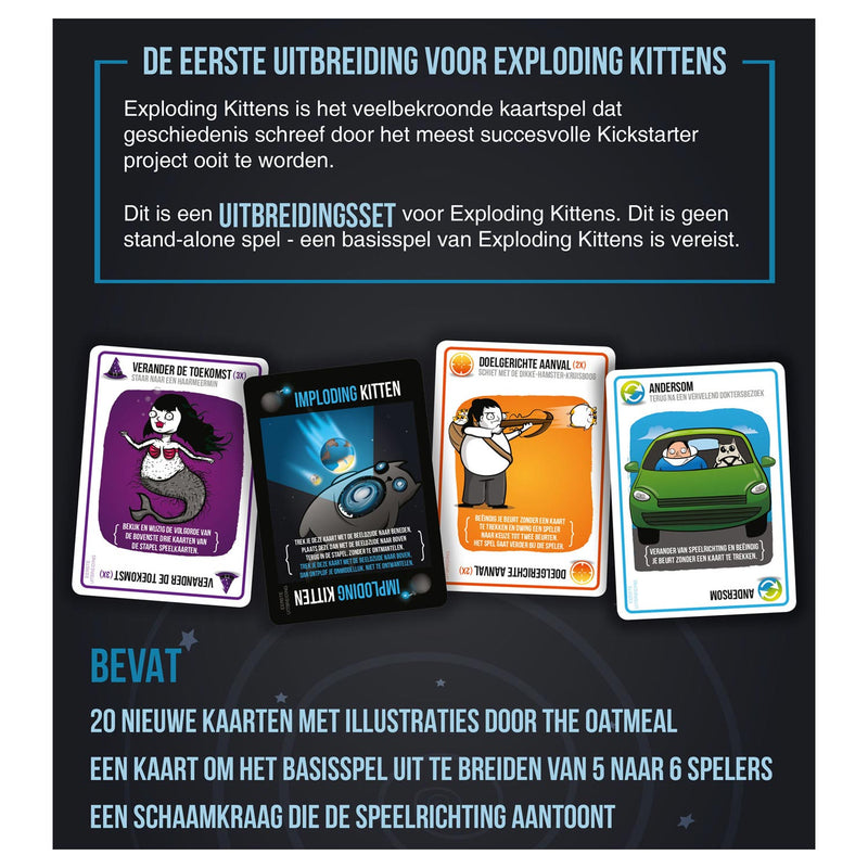 Afbeelding laden in galerijviewer, Exploding kittens imploding kittens kaartspel