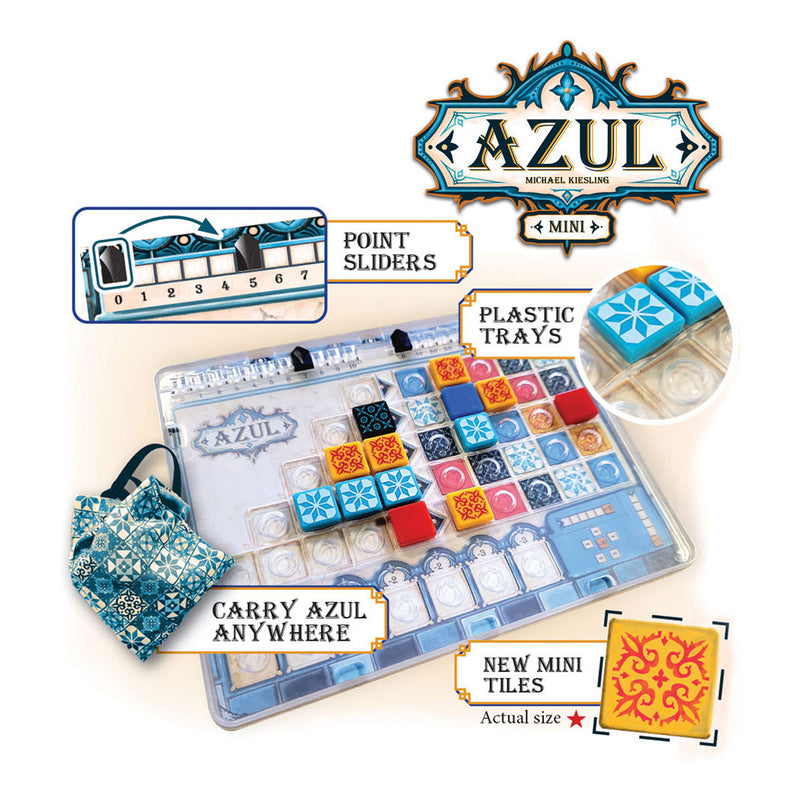 Afbeelding laden in galerijviewer, Asmodee azul mini bordspel - 2 tot 4 spelers