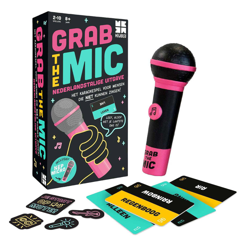 ギャラリービューアに画像をロードする, Megableu grab the mic - karaoke partyspel - muziekspel voor 2-10 spelers - bekend van tiktok - nederlandstalige versie