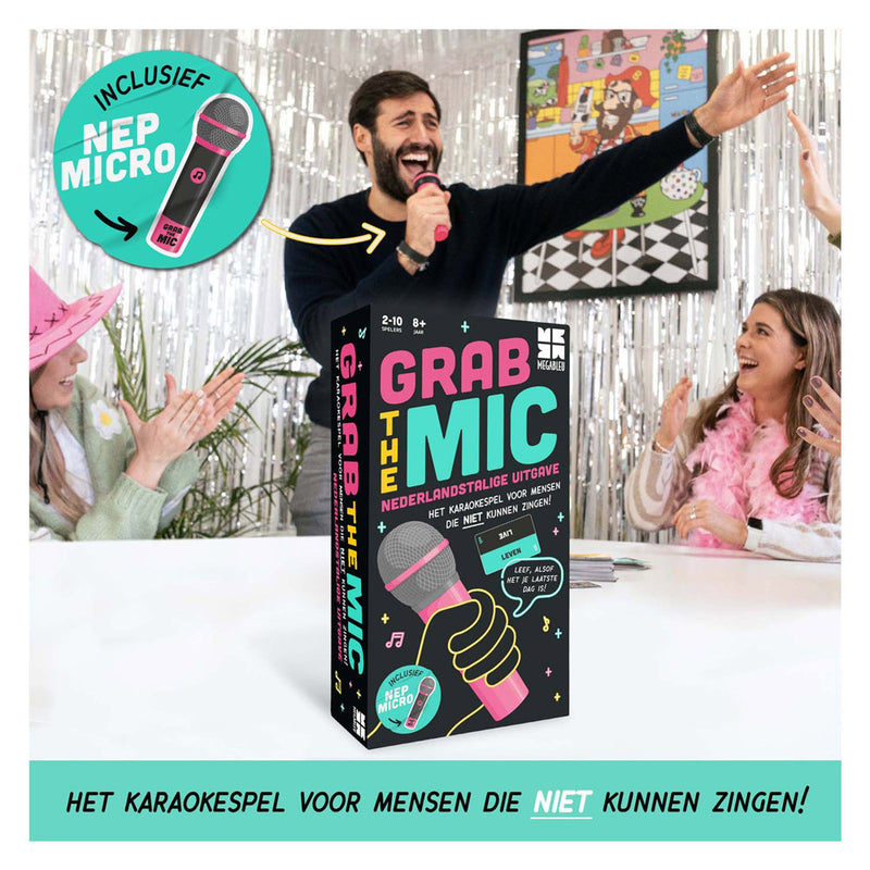 ギャラリービューアに画像をロードする, Megableu grab the mic - karaoke partyspel - muziekspel voor 2-10 spelers - bekend van tiktok - nederlandstalige versie