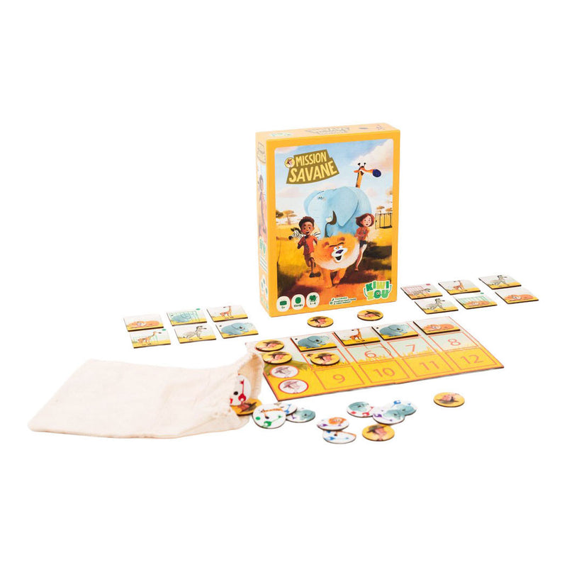 Afbeelding laden in galerijviewer, Geronimo games mission savane - - kiwizou - kinderspel - vanaf 5 jaar oud - van 1 tot 4 spelers