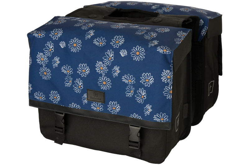 Afbeelding laden in galerijviewer, Abi fastrider nara dubbele fietstas trend daisy