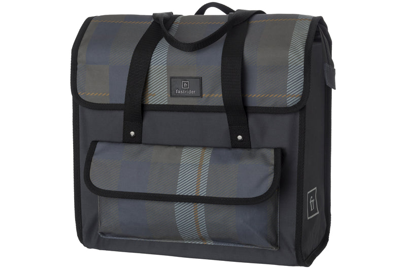 Afbeelding laden in galerijviewer, Fastrider lasse luxe shopper bike bag basics check cg