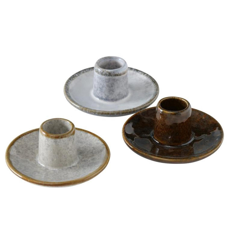 Afbeelding laden in galerijviewer, Boltze home kaarsenhouder h6cm dia 9cm porselein malinka ( exclusief kaars )