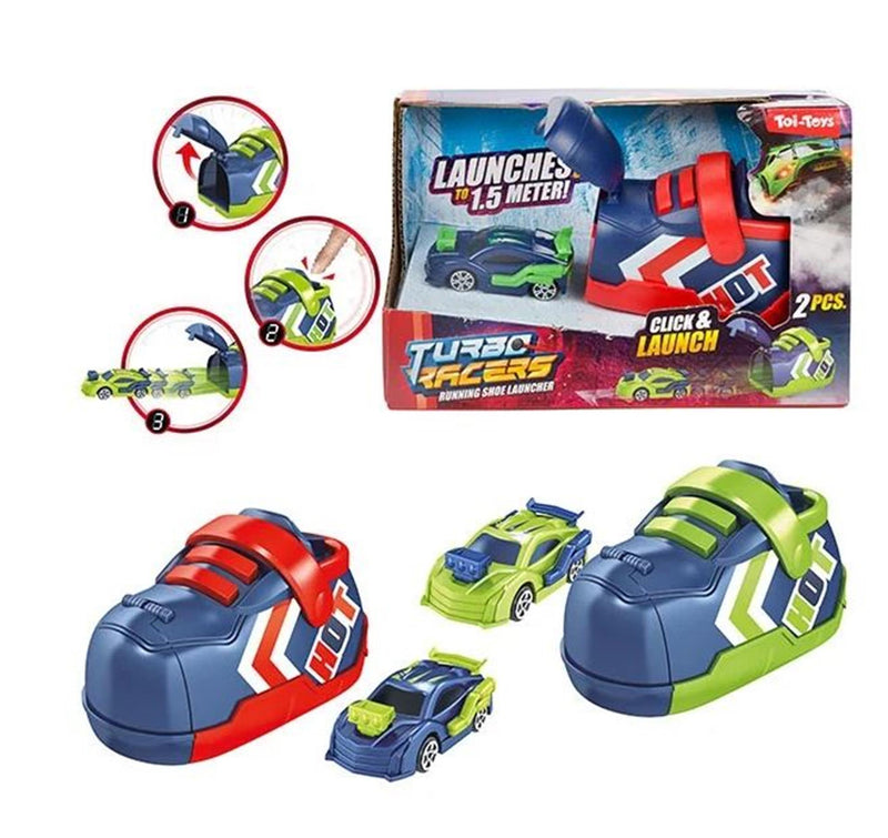 Load image into Gallery viewer, Toi-toys turbo racers rally auto met schoen afschieter