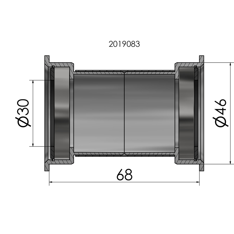 Load image into Gallery viewer, Trapas Elvedes Press Fit PF30