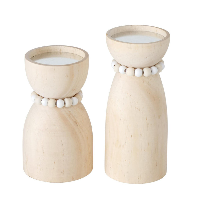 Afbeelding laden in galerijviewer, Boltze home kandelaar kianos 2-delige set ã˜8xh14 ã˜7xh17cm