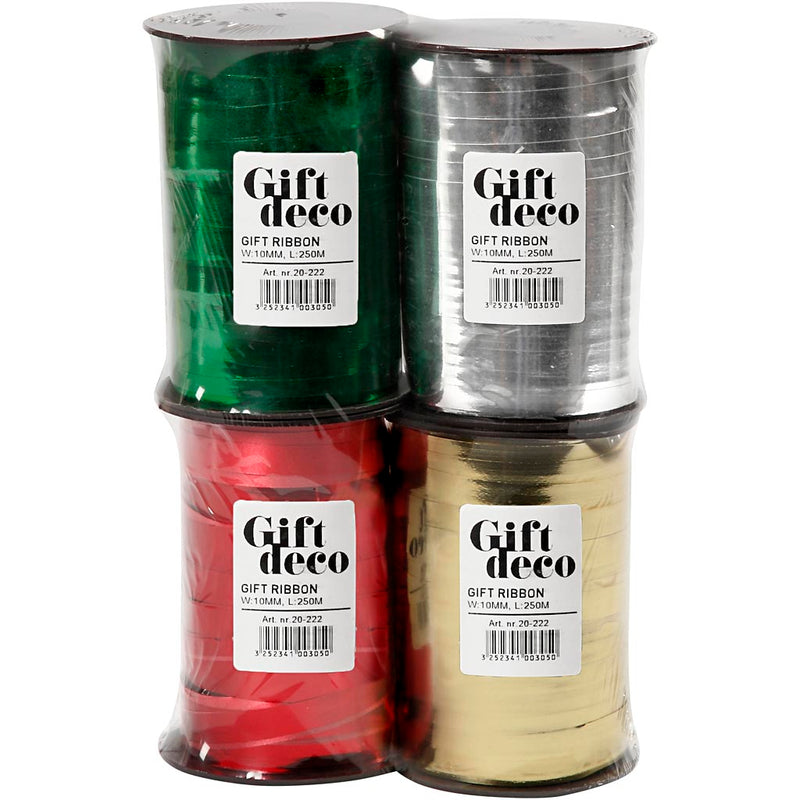 Afbeelding laden in galerijviewer, Https: www.cchobby.nl cadeaulint-b-10-mm-glossy-4x250-m-1-doos