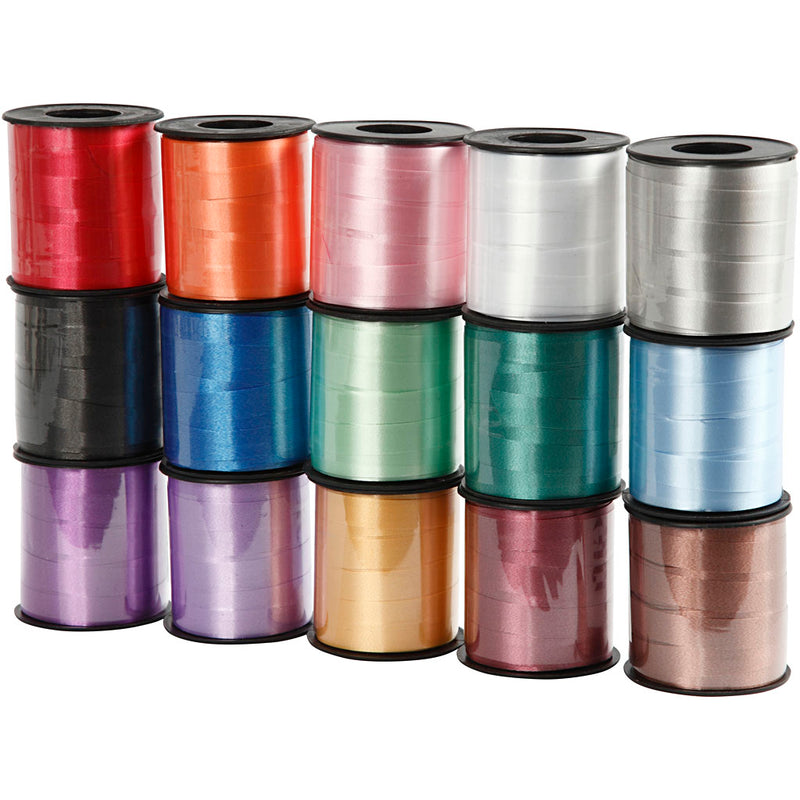 Laden Sie das Bild in Galerie -Viewer, Https: www.cchobby.nl cadeaulint-b-10-mm-glossy-diverse-kleuren-15x50-m-1-doos