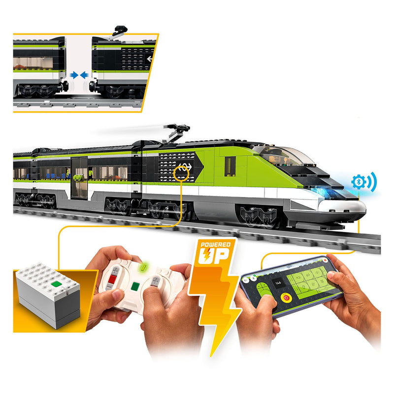 Afbeelding laden in galerijviewer, Lego city treinen passagierssneltrein - 60337