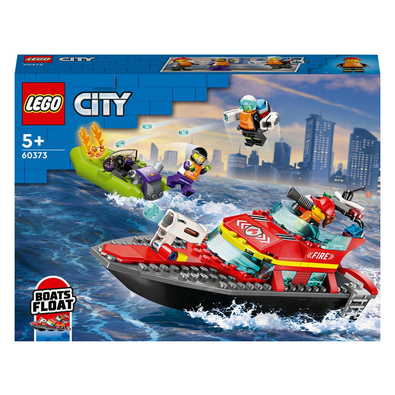 Afbeelding laden in galerijviewer, Lego city reddingsboot brand speelgoed voor kinderen - 60373