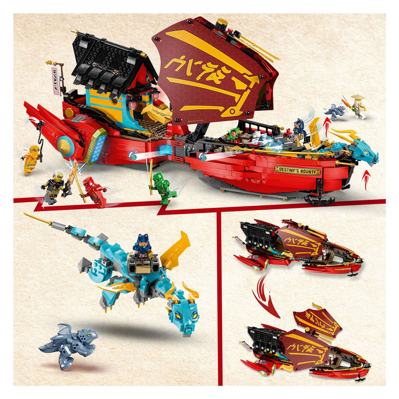 Load image into Gallery viewer, Lego LEGO Ninjago 71797 Destiny's Bounty - Race Tegen De Klok