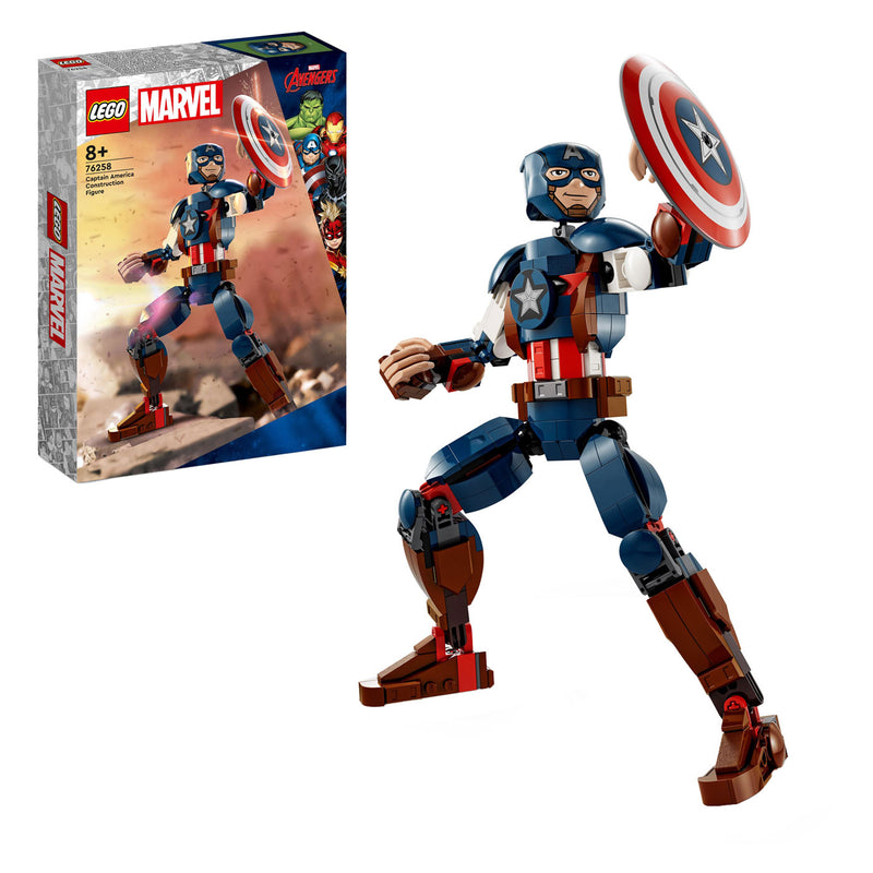 Laden Sie das Bild in Galerie -Viewer, Lego super heroes 76258 captain america bouwfiguur