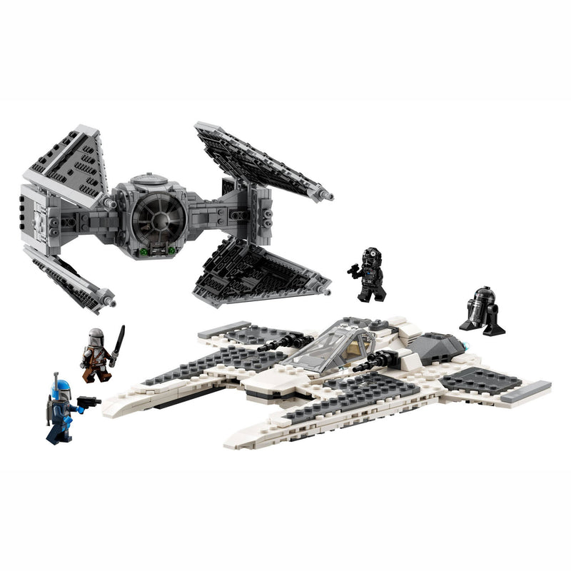 Laden Sie das Bild in Galerie -Viewer, Lego star wars 75348 mandalorian fang fighter vs. tie interceptor set