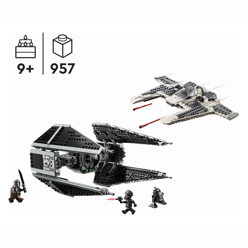 Laden Sie das Bild in Galerie -Viewer, Lego star wars 75348 mandalorian fang fighter vs. tie interceptor set