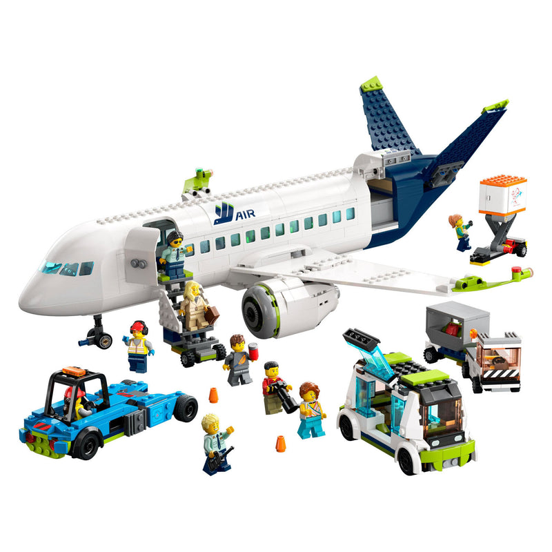 Afbeelding laden in galerijviewer, Lego city passagiersvliegtuig vliegtuig speelgoed set - 60367