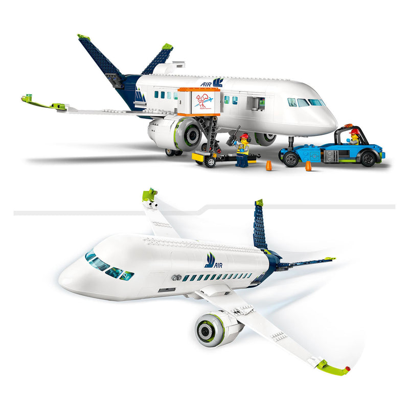 Afbeelding laden in galerijviewer, Lego city passagiersvliegtuig vliegtuig speelgoed set - 60367