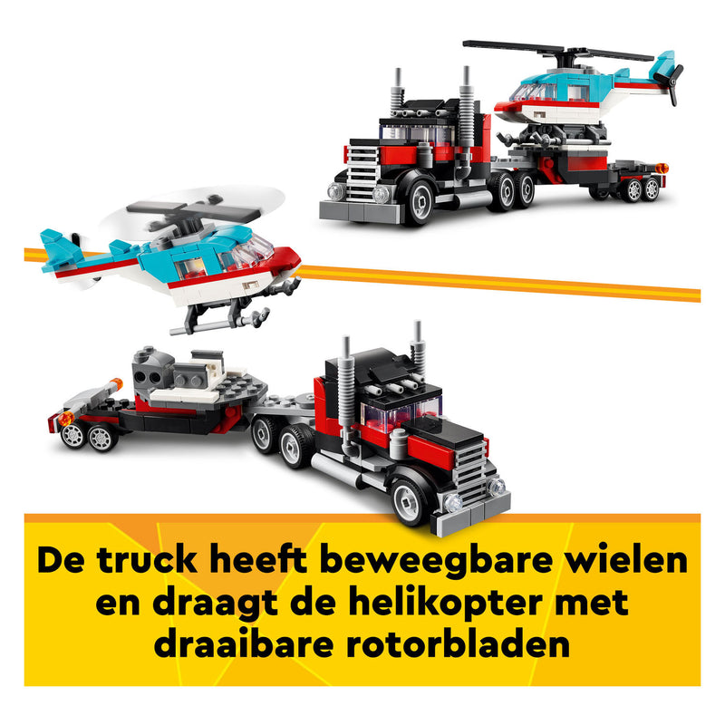Load image into Gallery viewer, Lego creator 31146 truck met helikopter