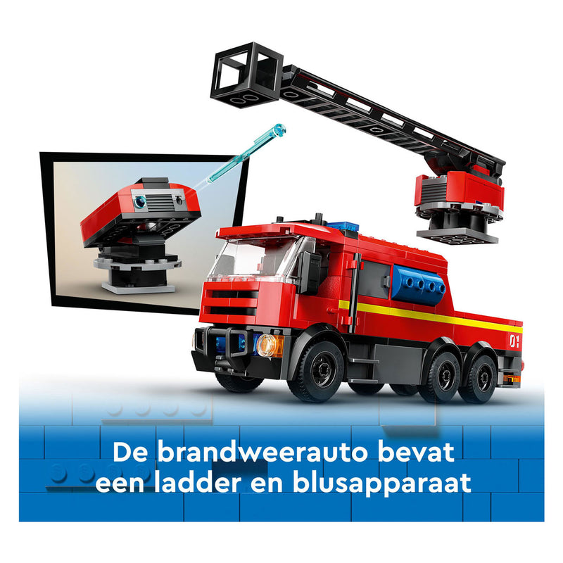 Chargez l'image dans la visionneuse de la galerie, Lego city brandweerkazerne en brandweerauto - 60414