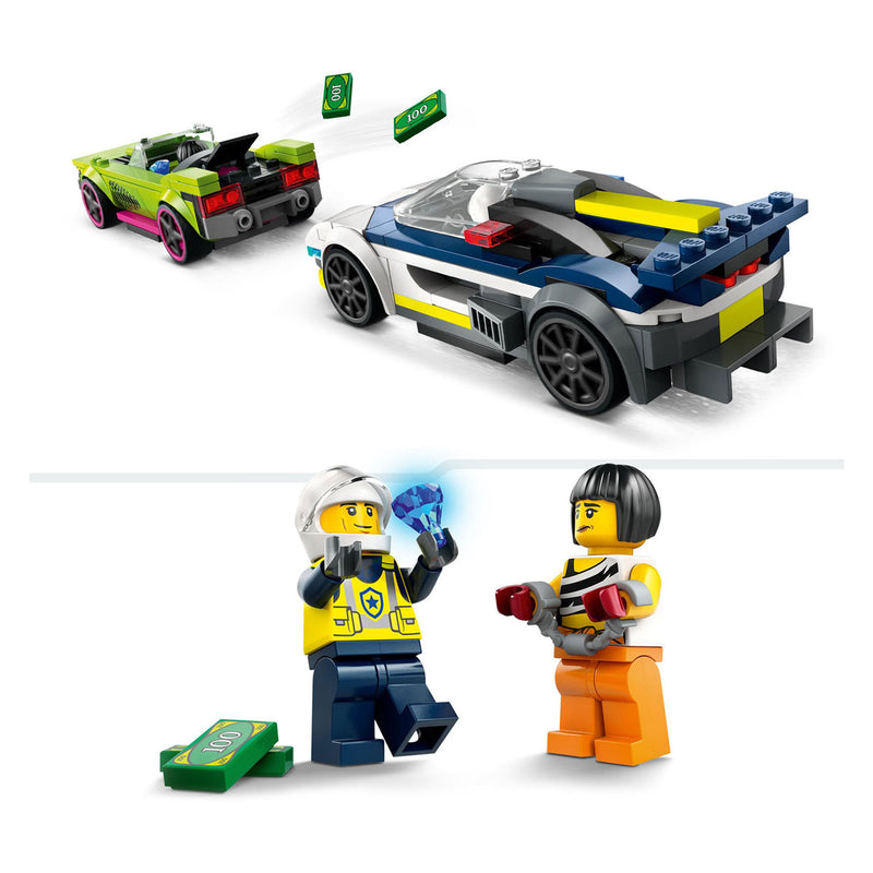 ギャラリービューアに画像をロードする, Lego politiewagen en snelle autoachtervolging - 60415