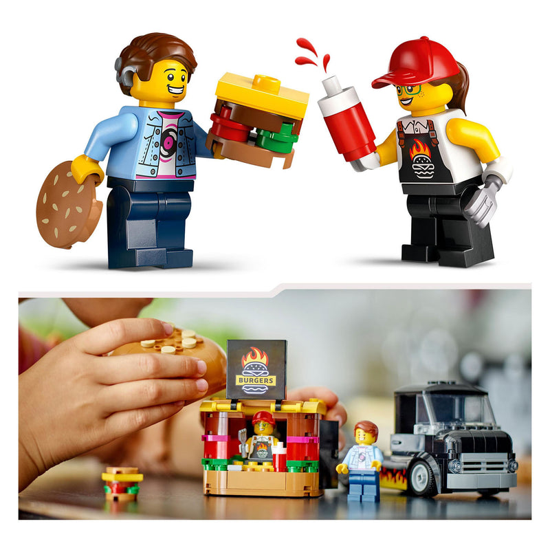 Afbeelding laden in galerijviewer, Lego city hamburgertruck - 60404
