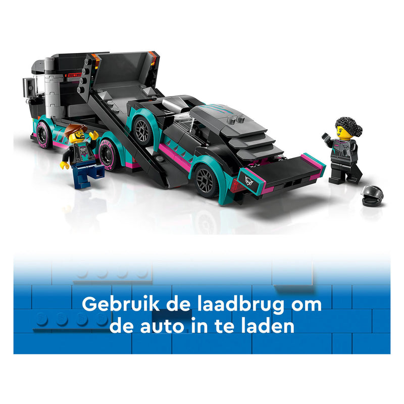 Load image into Gallery viewer, Lego LEGO City 60406 Raceauto en Transporttruck