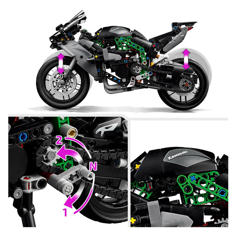 Load image into Gallery viewer, Lego technic 42170 kawasaki ninja h2r motor
