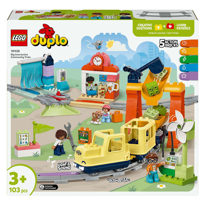 Load image into Gallery viewer, Lego duplo town 10428 grote interactieve buurttrein