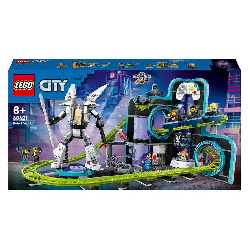 Load image into Gallery viewer, Lego city 60421 achtbaan in robotwereld