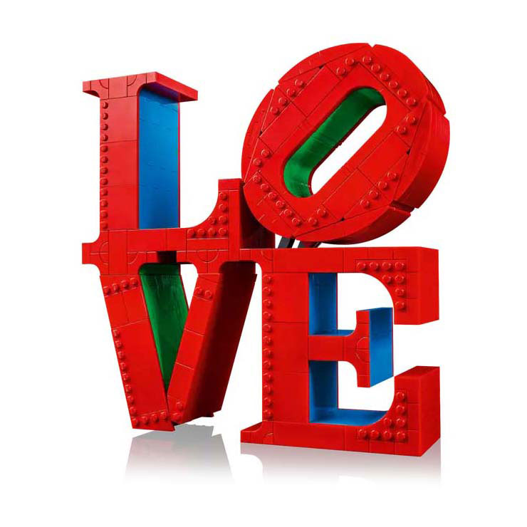 Afbeelding laden in galerijviewer, Lego art love woonaccessoire decoratie bouwpakket voor volwassenen, valentijnscadeau - 31214