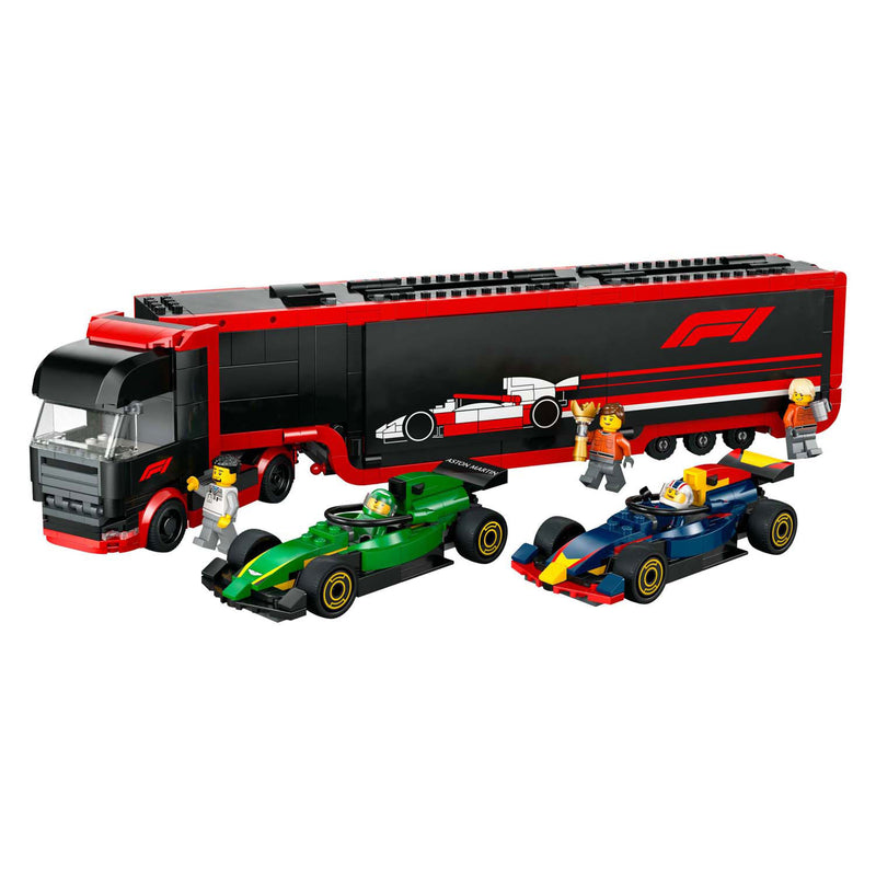 Afbeelding laden in galerijviewer, Lego city f1 truck met rb20 en amr24 f1® auto's speelset - 60445