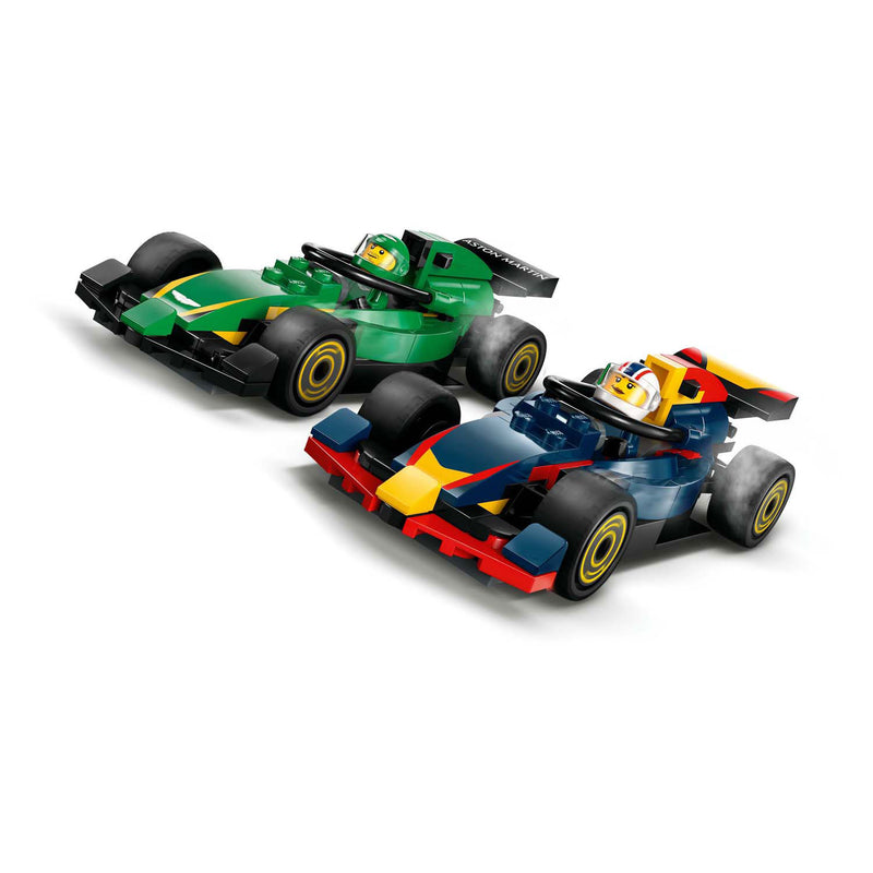 Afbeelding laden in galerijviewer, Lego city f1 truck met rb20 en amr24 f1® auto's speelset - 60445
