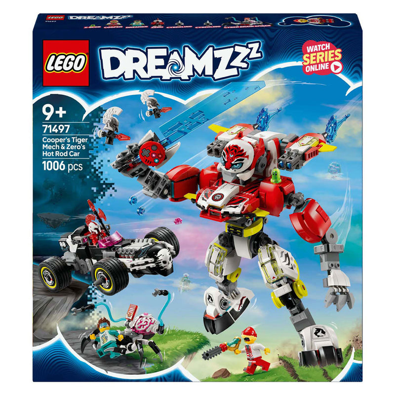 Load image into Gallery viewer, Lego dreamzzz 71497 coopers tijgermecha en zero's hot rod auto