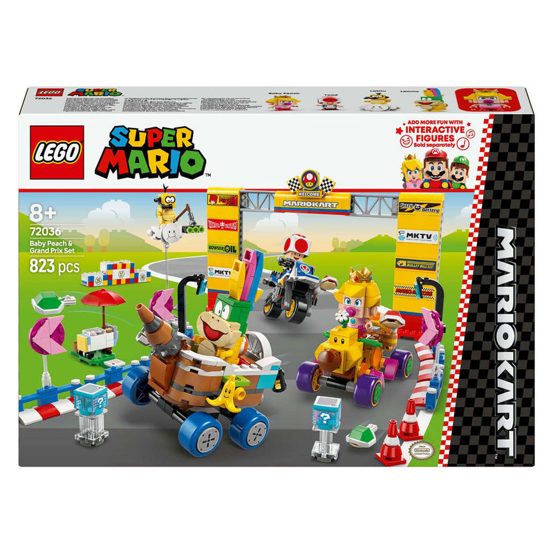 Load image into Gallery viewer, Lego super mario 72036 mario kart baby peach en grand prix set