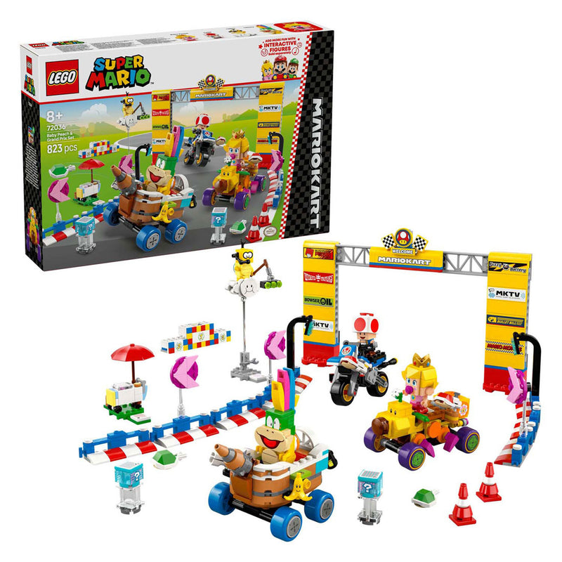Chargez l'image dans la visionneuse de la galerie, Lego super mario 72036 mario kart baby peach en grand prix set